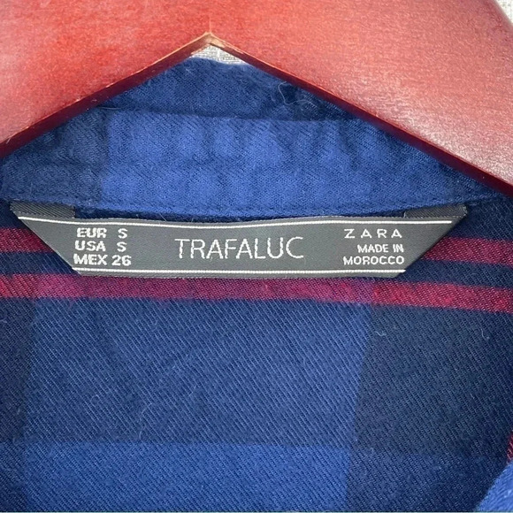 Zara Trafaluc Rayon long sleeve button down shirt women's S 8787/b - Picture 6 of 7